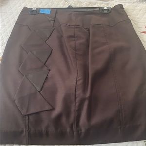 Virginia Taylor Brown Pencil Skirt- Size 8